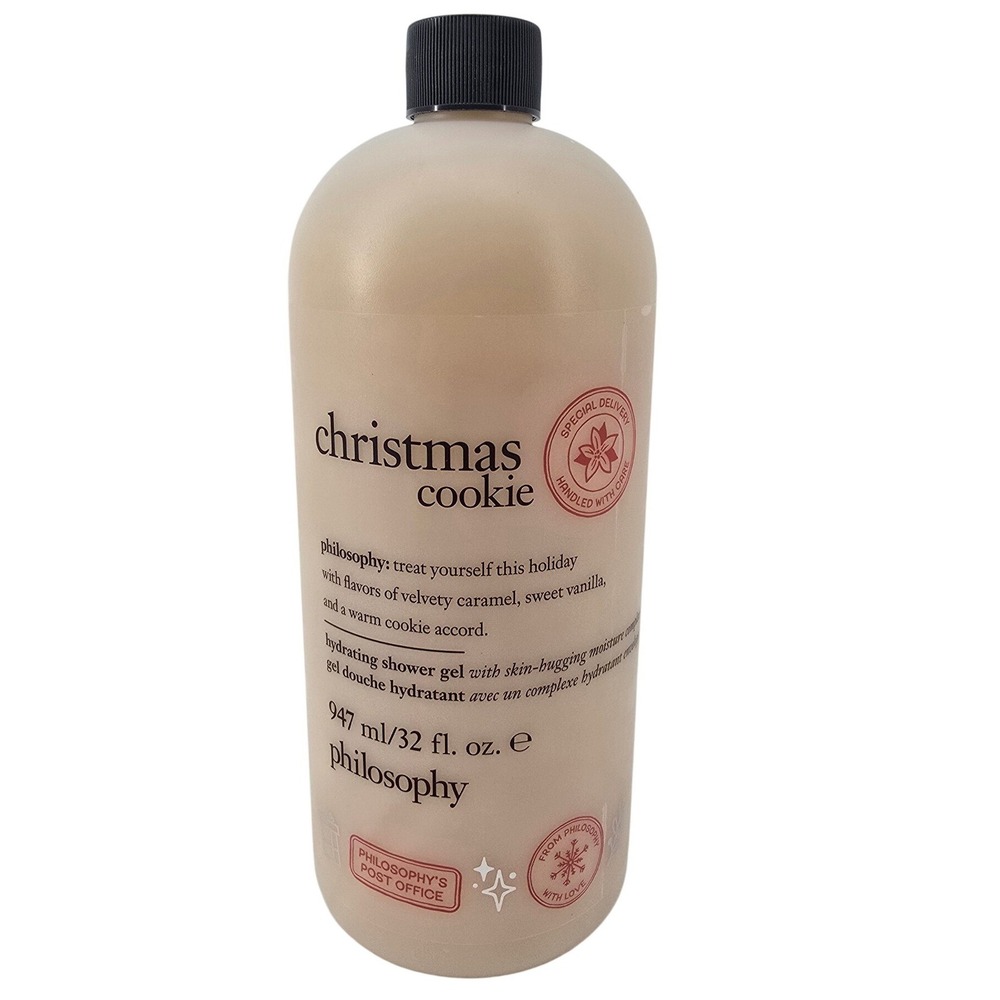 Philosophy Shower Gel 32 oz Christmas Cookie Vanilla Caramel 3-in-1 Bath
